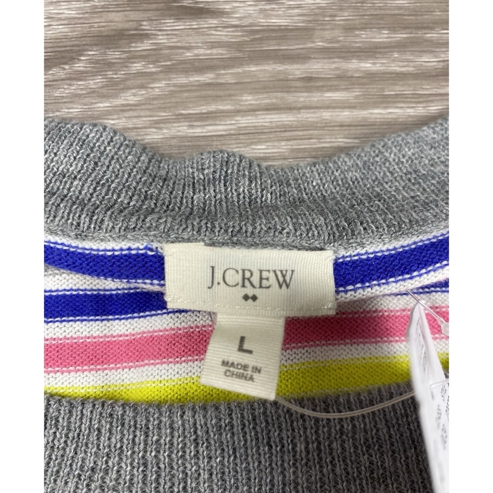 J Crew Women's Long Sleeve Striped Sweater Top Multicolor Size Large New - Picture 5 of 8
